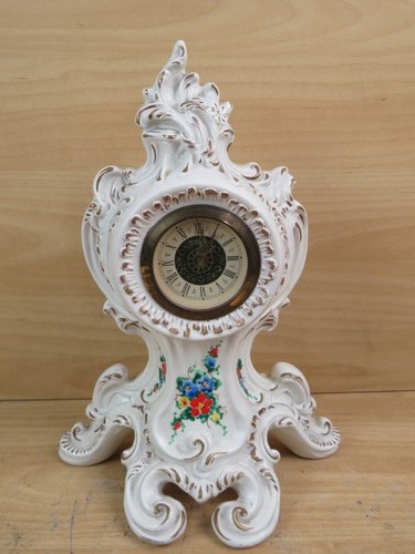 Vecchio orologio ceramica - orologio, in