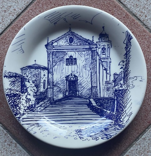 Piatto ceramica besio disegno - piatto,
