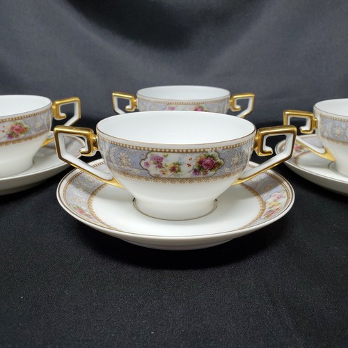 Set tazze piattini brodo - 4, e