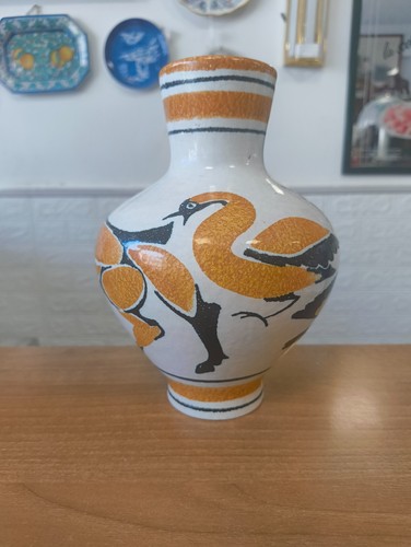 Vaso ceramica con disegni - vaso,